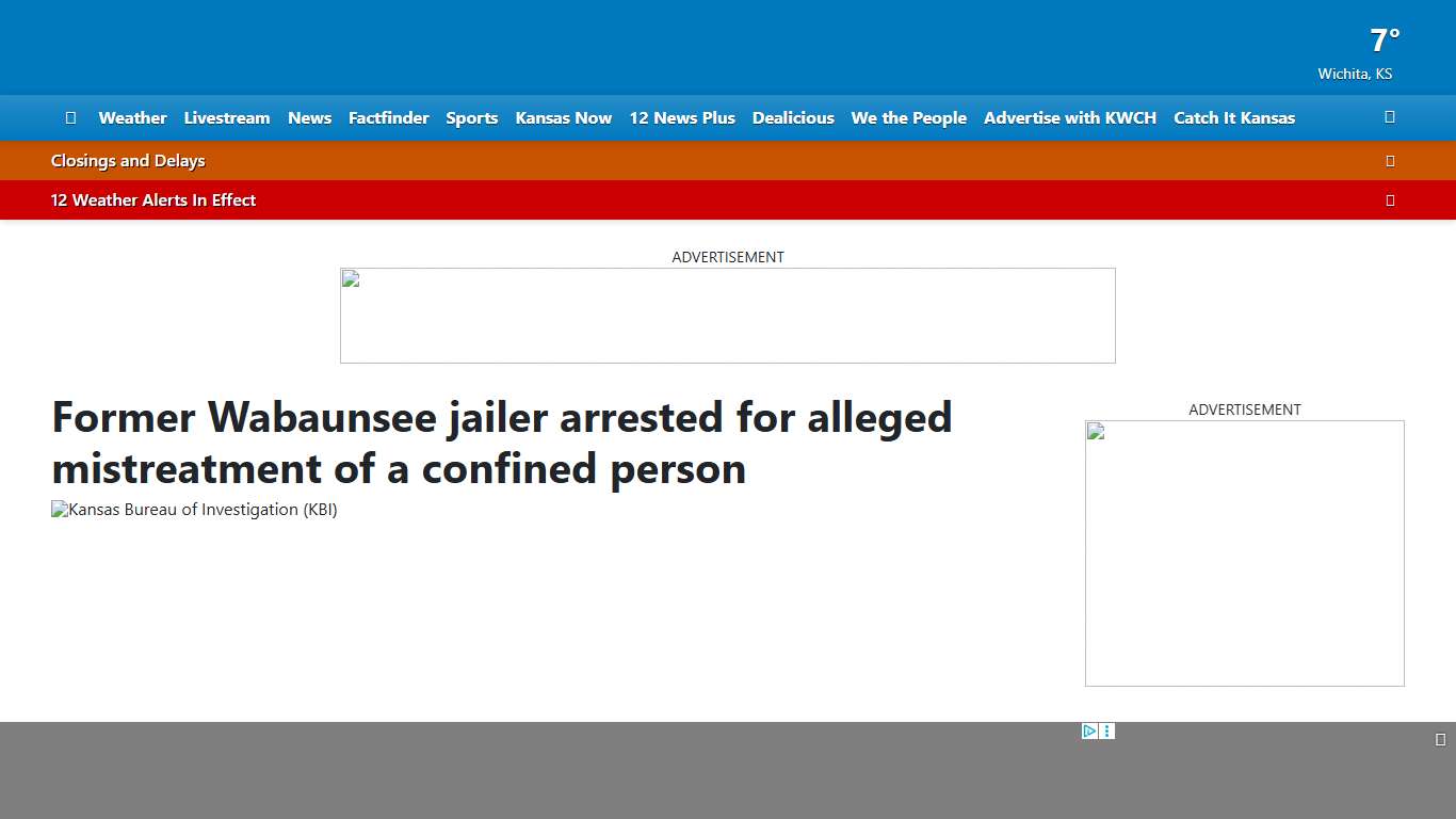 Former Wabaunsee jailer arrested for alleged mistreatment of a confined person